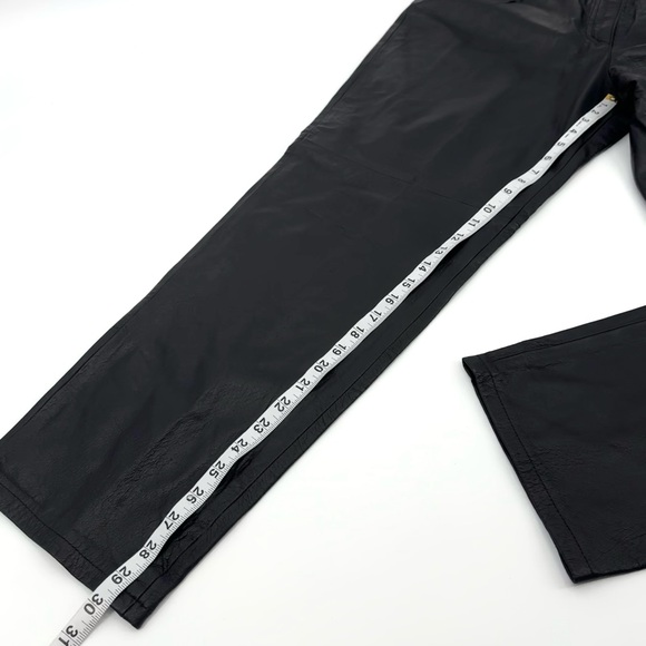 Tower Hill 90s Genuine Leather High Rise Tapered Straight Leg Pants - Picture 6 of 10
